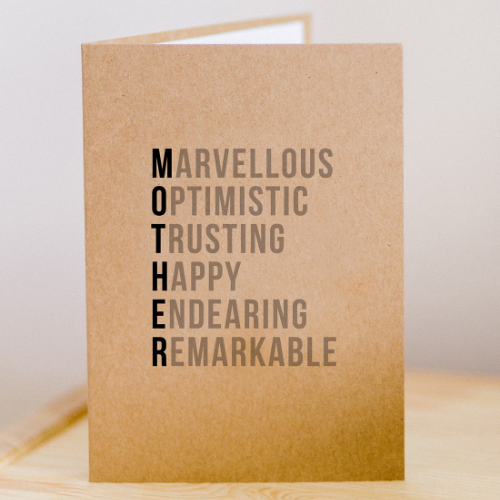 Marvellous Mum Kraft Card